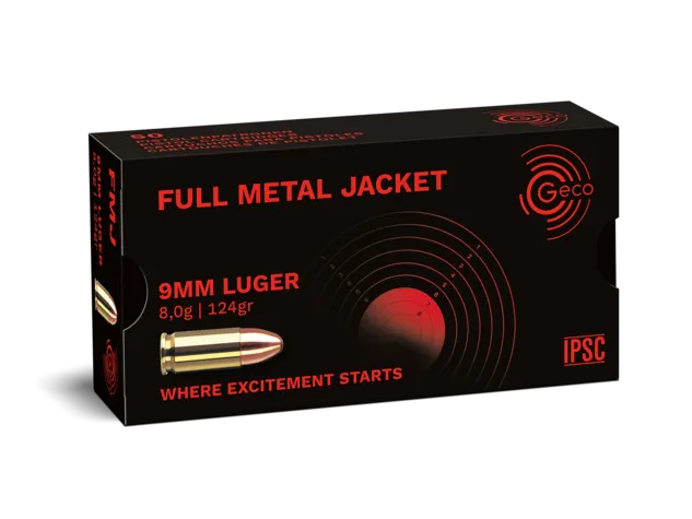 GECO 9 mm Luger FULL METAL JACKET 8,0g