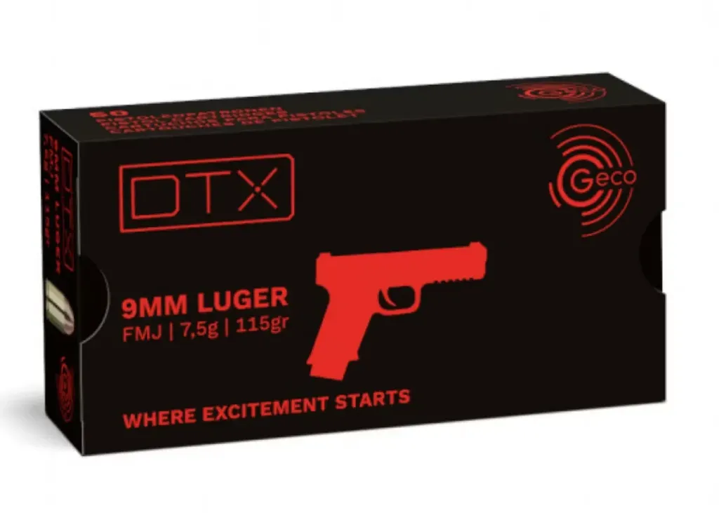 GECO PATRON 9x19 LUGER FMJ DTX